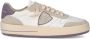 Philippe Model Geperforeerde kalfsleren sneakers Wit Lila White Dames - Thumbnail 1