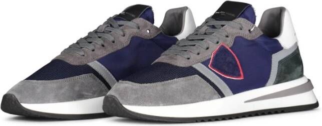 Philippe Model Tropez 2.1 Hardloopschoenen Blauw Militair Gray Heren