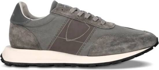 Philippe Model Dynamische Sneakers van Technisch Textiel Gray Heren