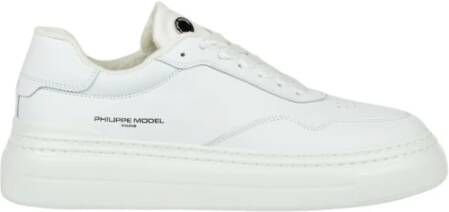 Philippe Model Etienne Veau Eigentijdse Minimalistische Sneaker Wit Heren