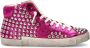 Philippe Model Fuchsia High-Top Studded Sneakers Pink Dames - Thumbnail 7