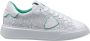 Philippe Model Geperforeerde leren sneakers wit groen stijl White Dames - Thumbnail 1