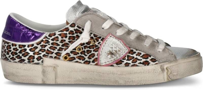 Philippe Model Glam-Chic Animal-Print Sneakers Vrouwen Multicolor Dames