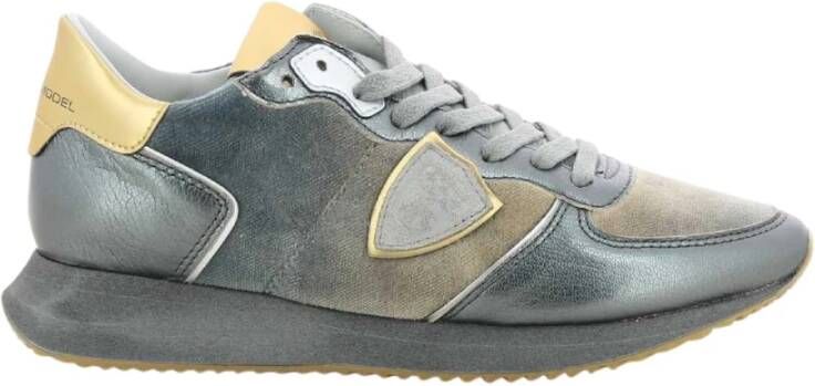 Philippe Model Glamour Goud Trpx W Sneakers Grijs Dames