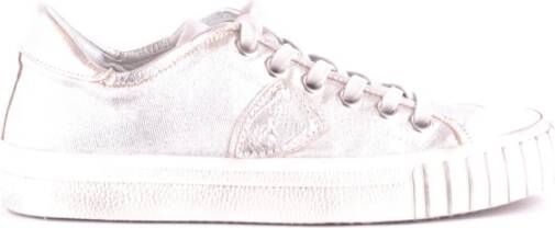 Philippe Model Glitter lage sneakers voor vrouwen White Dames