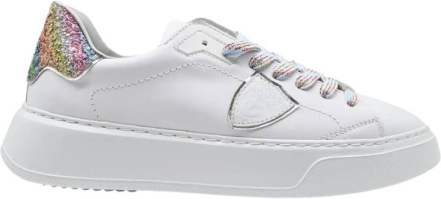 Philippe Model Glitter Temple Low Sneakers Multicolor Dames