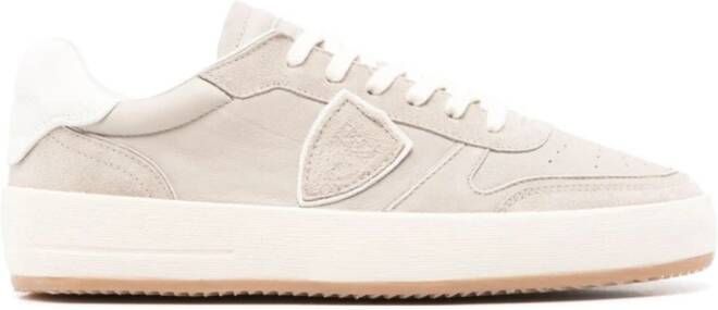 Philippe Model Grijze Lage Sneakers voor Mannen Gray Heren