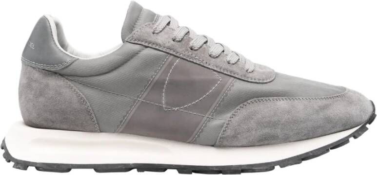 Philippe Model Grijze Sportieve Chic Sneakers Gray Heren