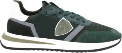 Philippe Model Stijlvolle groene sneakers voor heren Green Heren