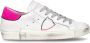 Philippe Model Witte Leren Sneakers met Geborduurd Logo White Dames - Thumbnail 7