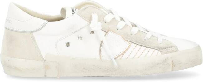 Philippe Model Heren Paris X Gebruikte Witte Sneaker White Heren