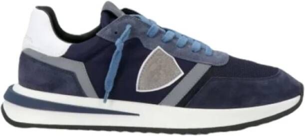 Philippe Model Blauwe Tropez 2.1 Sneakers met Contrasterende Details Blauw Heren