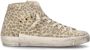 Philippe Model Hoge Sneakers met Dierenprint Beige Dames - Thumbnail 1