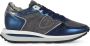 Philippe Model Hoge sneakers van leer en stof Blue Dames - Thumbnail 1