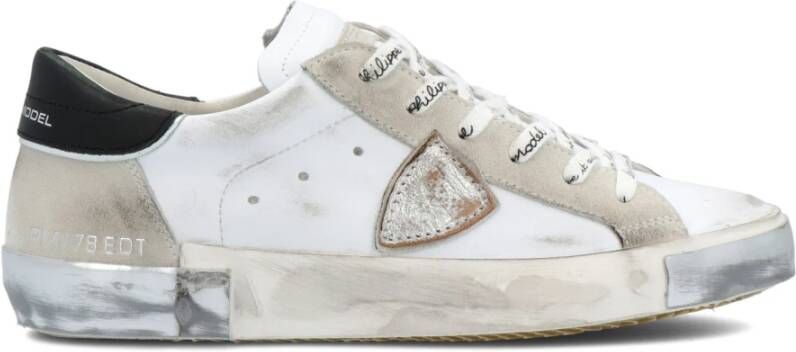 Philippe Model Italiaans Ambachtelijk Leren Sneakers White Dames