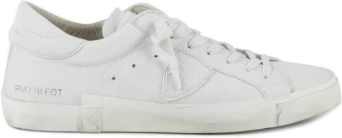 Philippe Model men's shoes leather trainers sneakers prsx Wit Heren