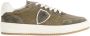 Philippe Model Khaki Groene Sneakers met Geperforeerde Neus Brown Heren - Thumbnail 1