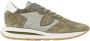 Philippe Model Khaki Groene Suède Sneakers Green Heren - Thumbnail 1