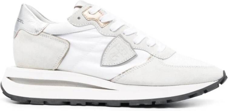 Philippe Model Lage Dames Sneakers in Blanc Gray Dames