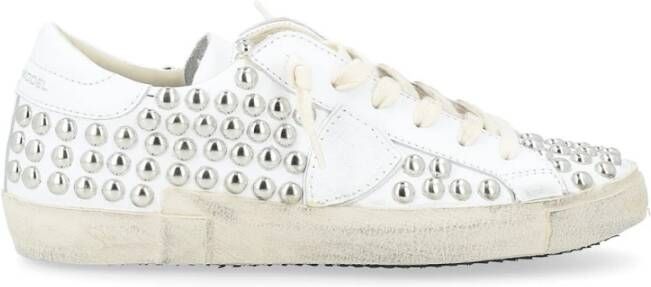 Philippe Model Lage Damesneakers Zilver White Dames