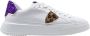 Philippe Model Lage Glitter Sneakers in Wit Violet White Heren - Thumbnail 1