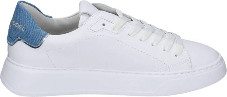 Philippe Model Lage Leren Sneakers voor Mannen White Heren