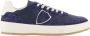 Philippe Model Blauw Navy Leren Sneakers met Witte Spoiler Blue Heren - Thumbnail 11