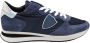 Philippe Model Lage Mondial Blauw Zilver Sneakers Blue Dames - Thumbnail 1