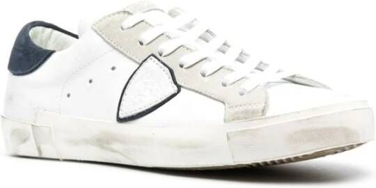 Philippe Model Lage Sneakers Bianco Blu White Heren