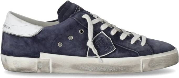 Philippe Model Lage Sneakers Blue Heren