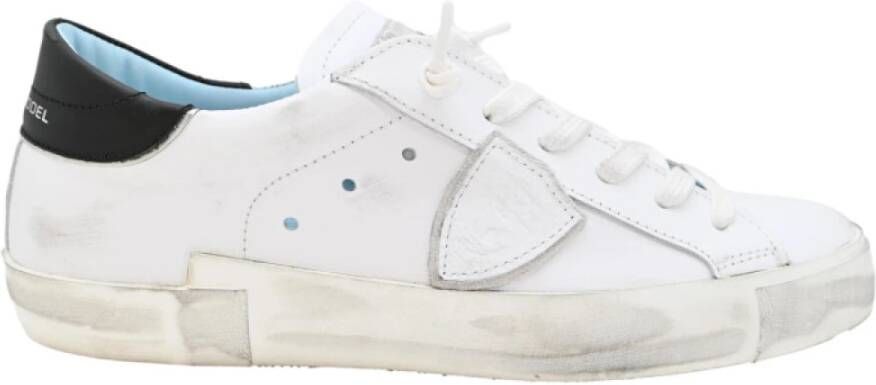 Philippe Model Lage Sneakers in Wit en Zwart Multicolor Dames