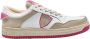 Philippe Model Lage Sneakers Lyon Mixage Wit Roze Beige Heren - Thumbnail 1