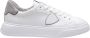 Philippe Model Eenvoudige Temple Sneakers met Vetersluiting White Heren - Thumbnail 10