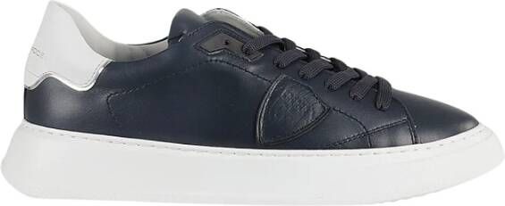 Philippe Model Lage Tempel Sneakers Blue Heren