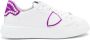 Philippe Model Lage Temple Sneakers in Wit en Fuchsia White Dames - Thumbnail 1