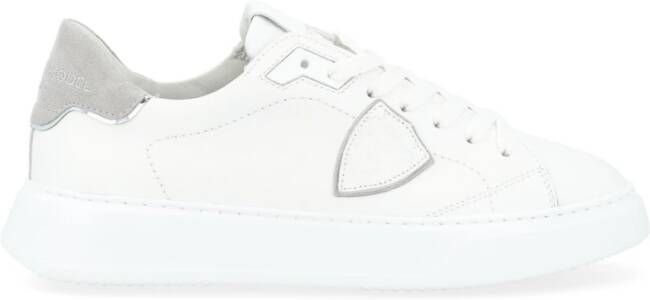 Philippe Model Lage Temple Sneakers voor Mannen White Heren