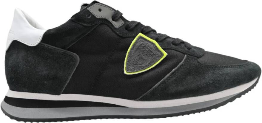 Philippe Model Lage Top Cordura Zwarte Sneakers Black Heren