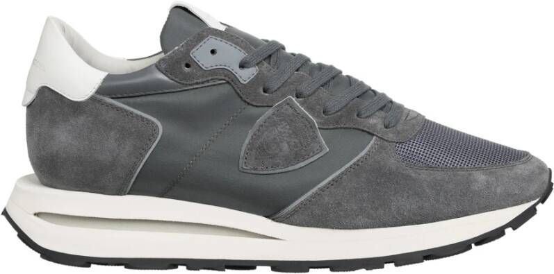 Philippe Model Lage Top Eenvoudige Sneakers Gray Heren