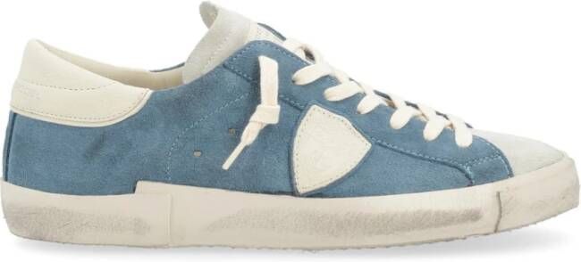 Philippe Model Lage Top Sneakers Blue Heren