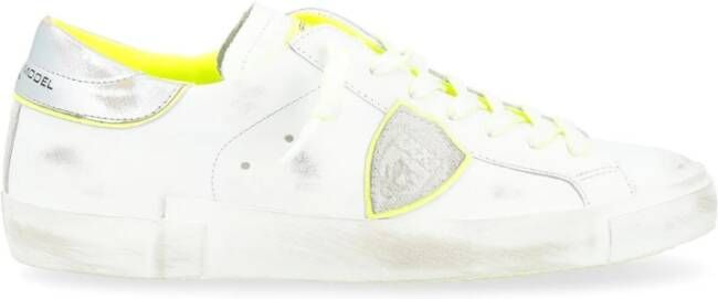 Philippe Model Lage Top Sneakers in Wit White Heren