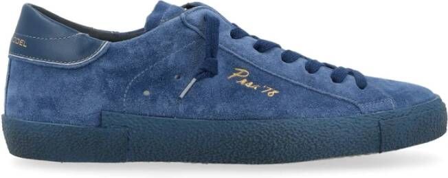 Philippe Model Lage Top Sneakers in Zwart Blue Heren