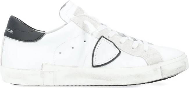 Philippe Model Lage Top Sneakers in Zwart White Heren