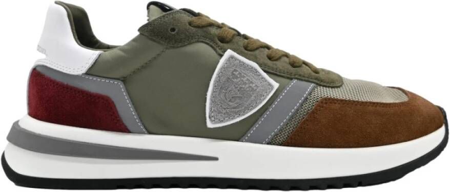 Philippe Model Lage Top Sneakers Tropez 2.1 Bruin Green Heren