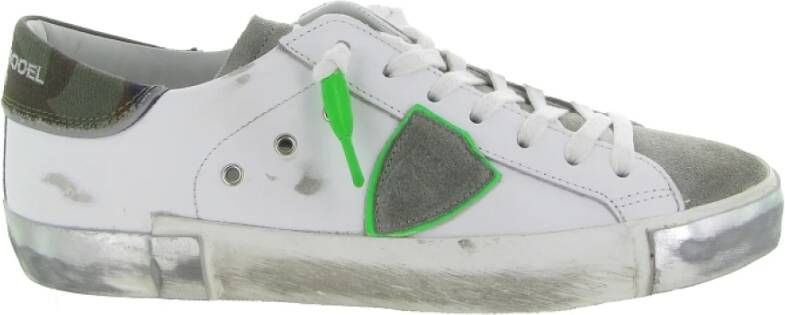 Philippe Model Lage Top Sneakers voor Mannen White Heren