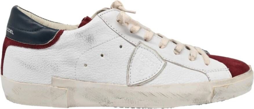 Philippe Model Lage Top Sneakers West Mixage Blanc Multicolor Heren