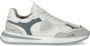 Philippe Model Lage Witte Grijze Sneaker Geborduurd Mesh White Heren - Thumbnail 5