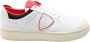 Philippe Model Leeuw Lage Sneakers Wit Rood White Heren - Thumbnail 1