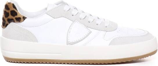 Philippe Model Leopard Pony Skin Mode Sneakers White Dames