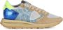 Philippe Model Leren en stoffen hoge sneakers Beige Dames - Thumbnail 1