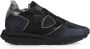 Philippe Model Leren en stoffen hoge sneakers Black Dames - Thumbnail 1